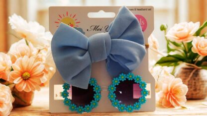 Flower Sunglass & Butterfly Bow