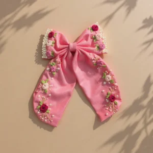 Pearl Embroidery Bows