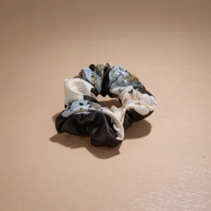 Satin Silk Floral Printed Scrunchies