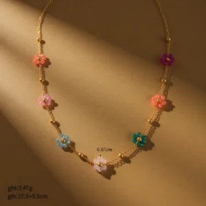 Sunflower Beads Necklace