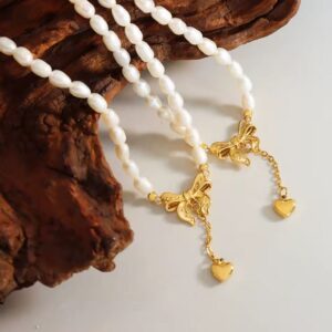 Pearl Chain Choker Necklace