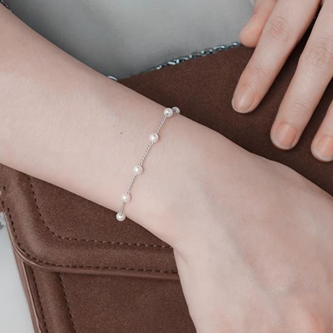 Pearl Necklace Bracelet - Image 2