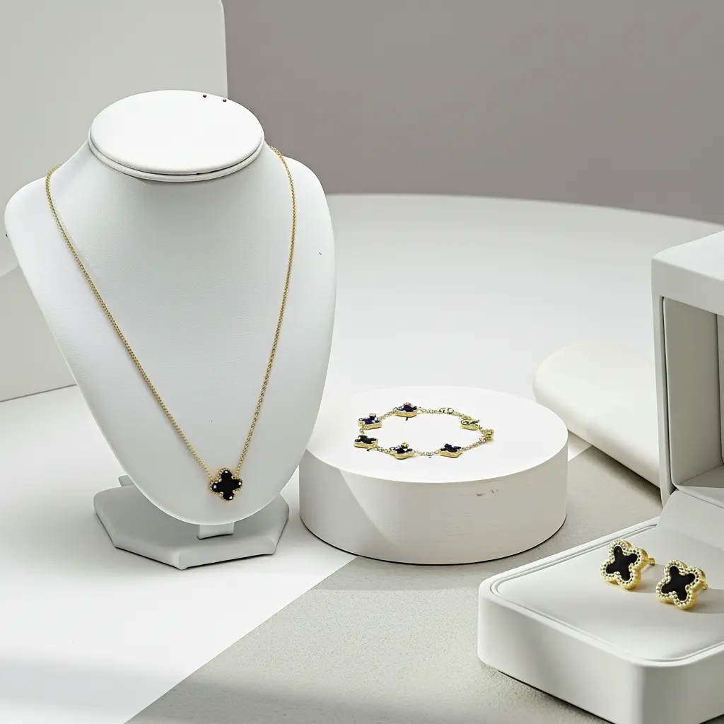 Leaf Clover Set | Necklace | Bracelet | Earring