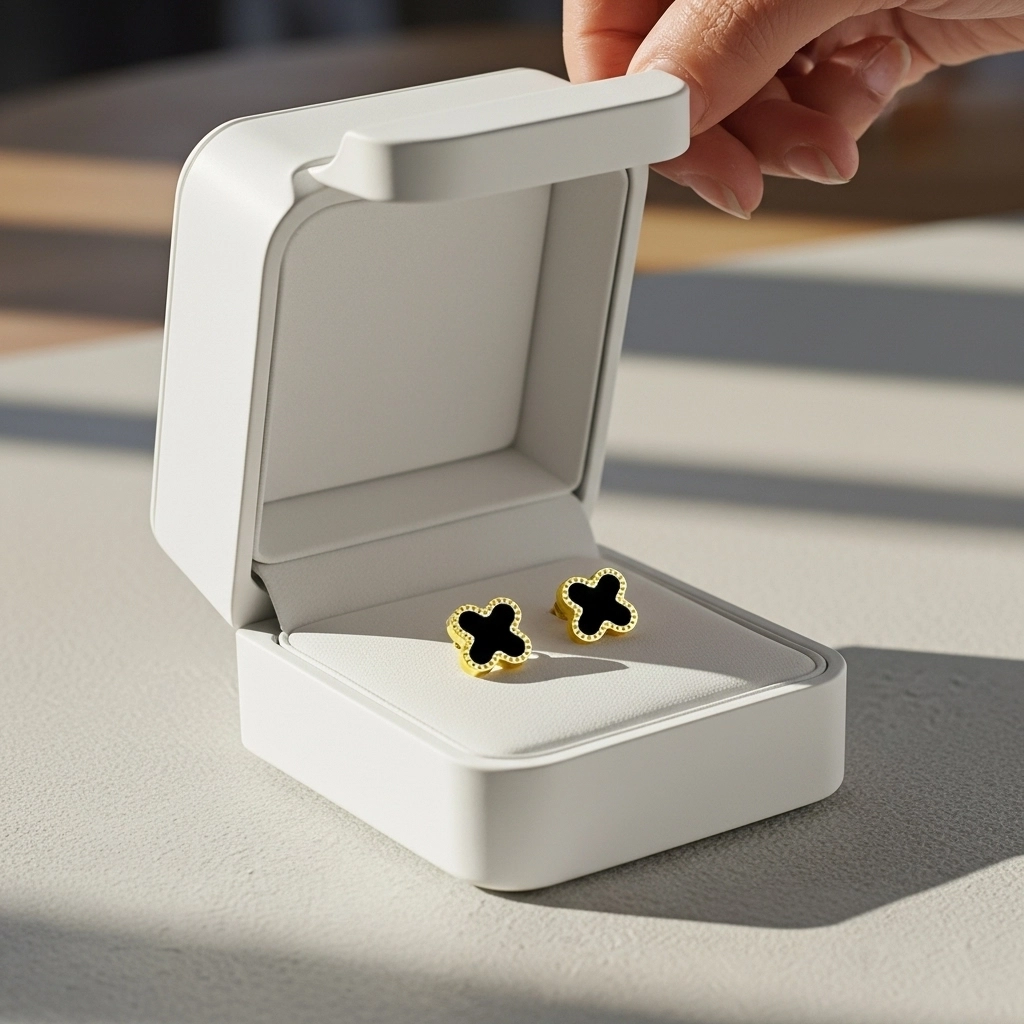 Leaf Clover Set | Necklace | Bracelet | Earring - Image 3